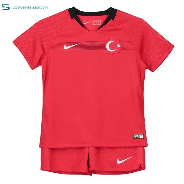 Camiseta Turquía 1ª Niños 2018 Rojo